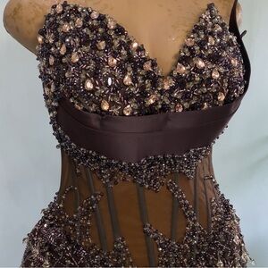 Elegant Beaded Evening Dress